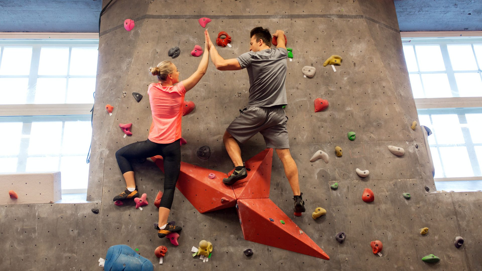 Indoor rock climbing COVER