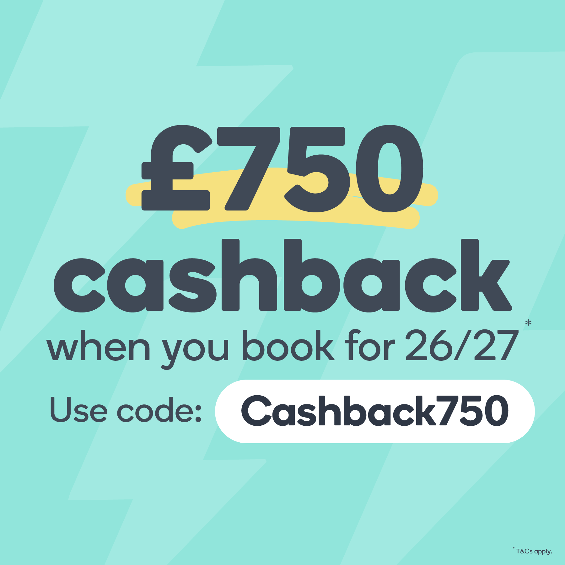 Cashback 750 cashback tile