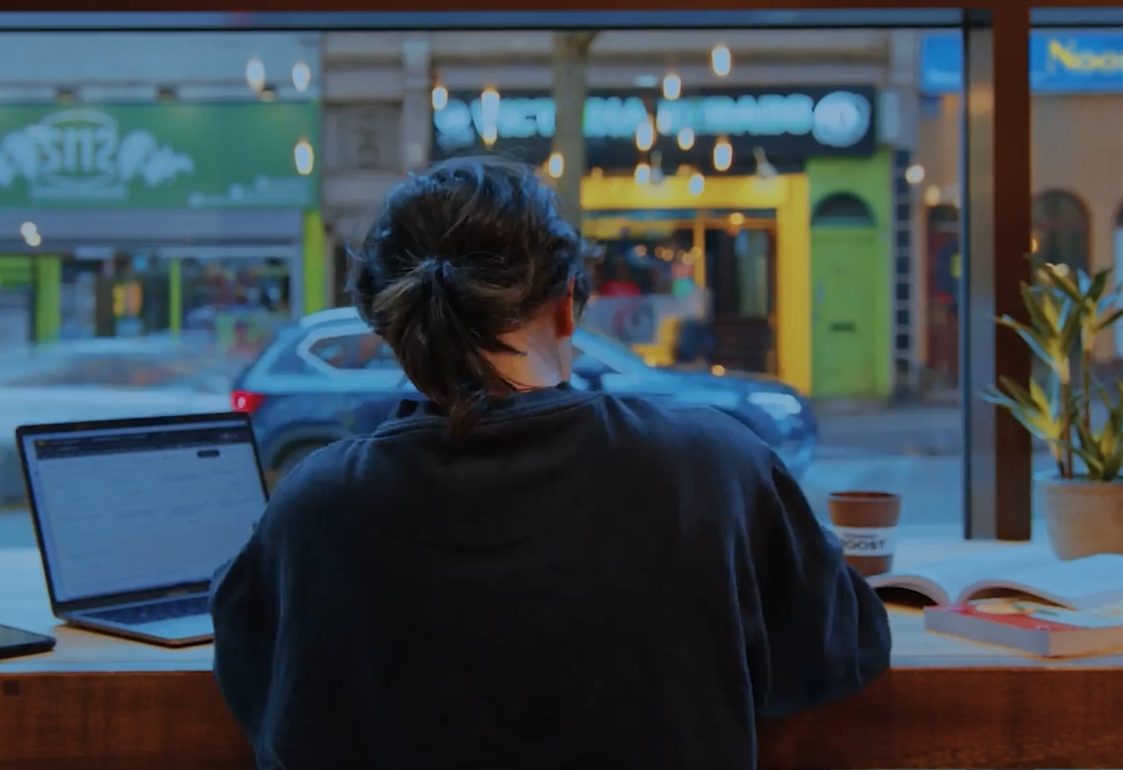 Student on laptop