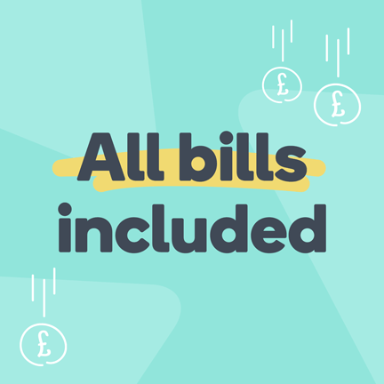 Web Tiles All Bills Included free gym Teal